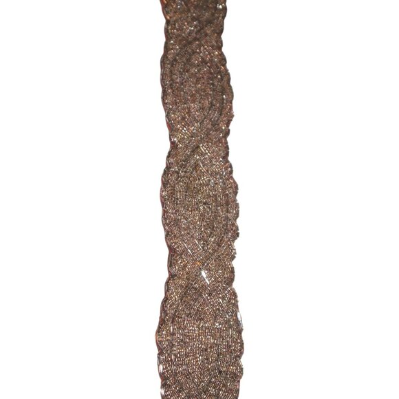 Anthropologie Jasper & Jeera Beaded Leather Waist Belt Boho Festival - Picture 1 of 6